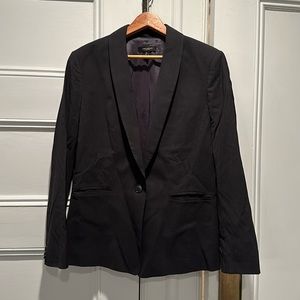 Ann Taylor Black blazer / suit jacket, Wool blend, 10